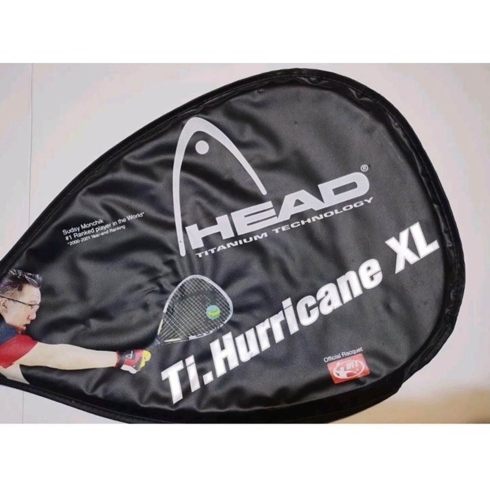 Head Titanium Ti Hurricane XL‎ Titanium Technology Racquetball Racquet With Case
